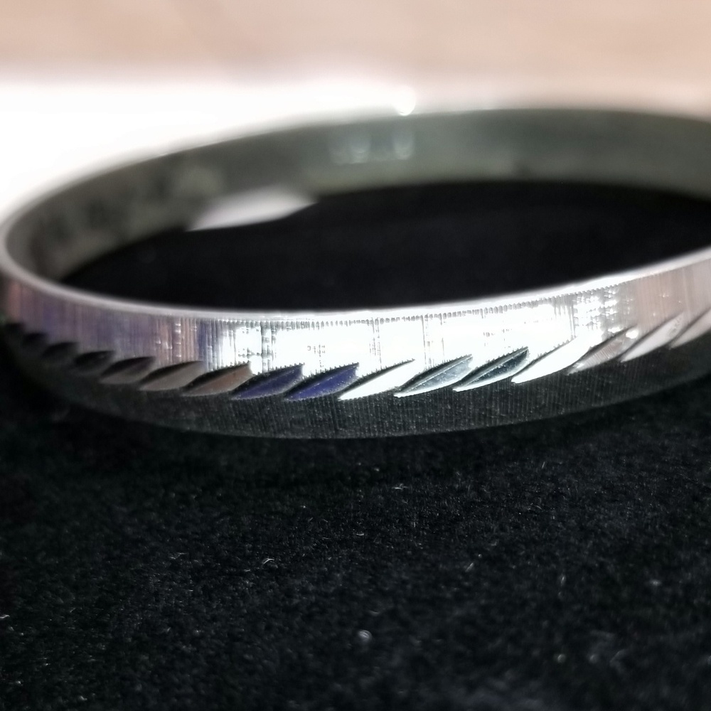 Monet Silver Bangle with Beautiful Design